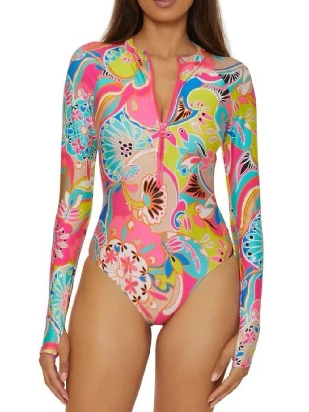 NWT TrinaโTurk Venus Paddle Suit One Piece Swimsuit Large L